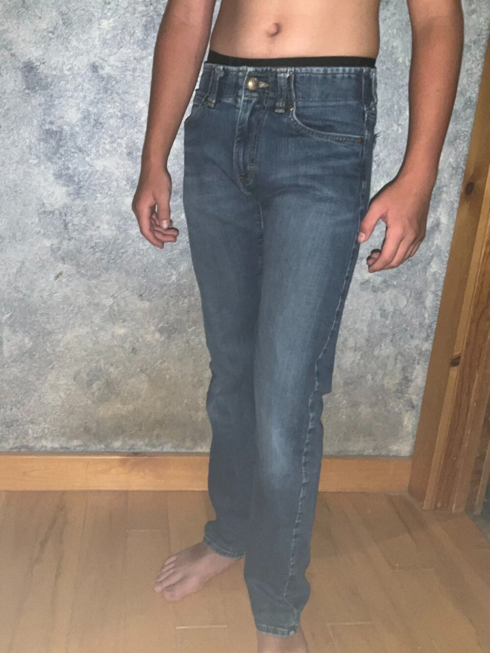 Boy's Lee Straight Blue Jeans